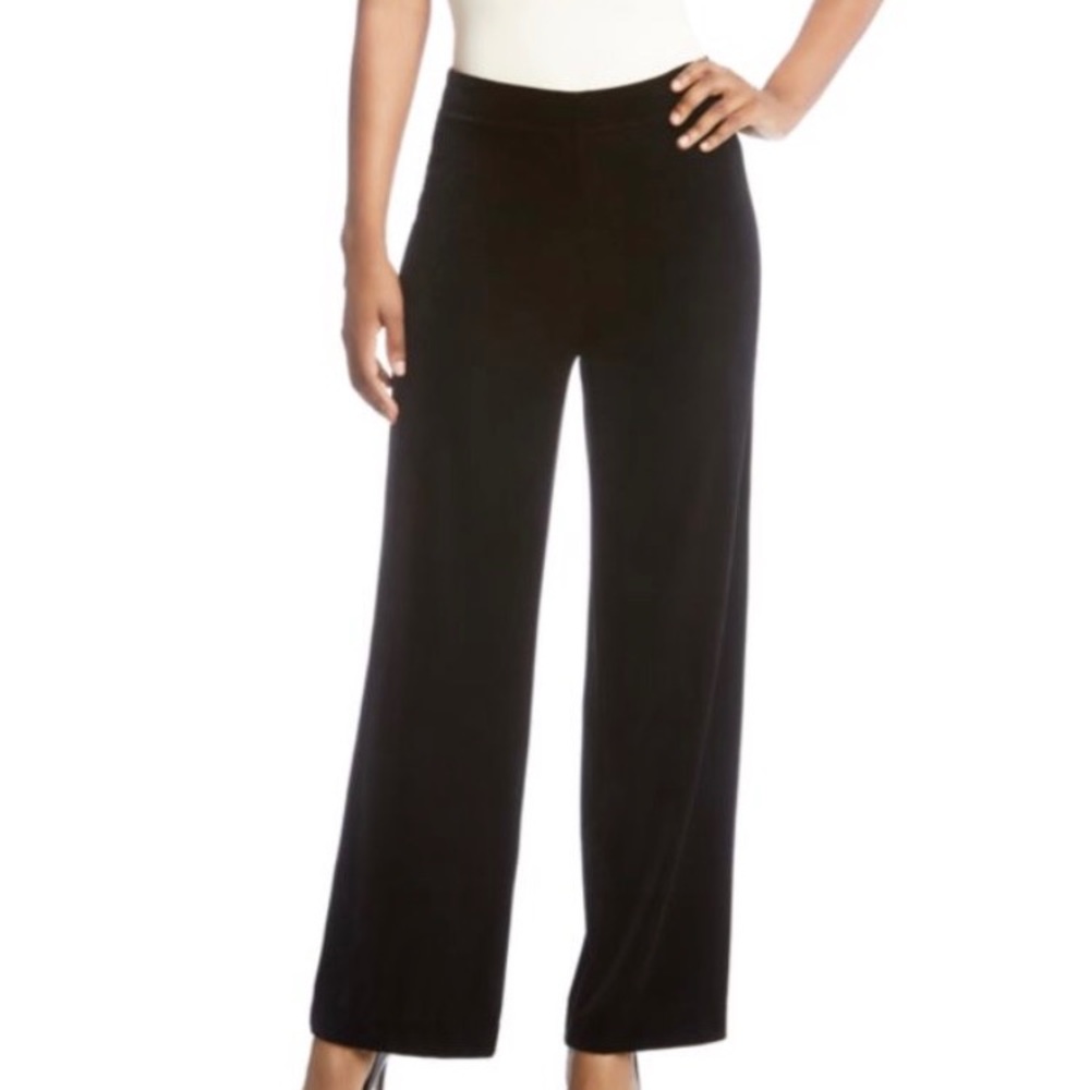 Karen Kane velvet wide leg pants size M (NWT)